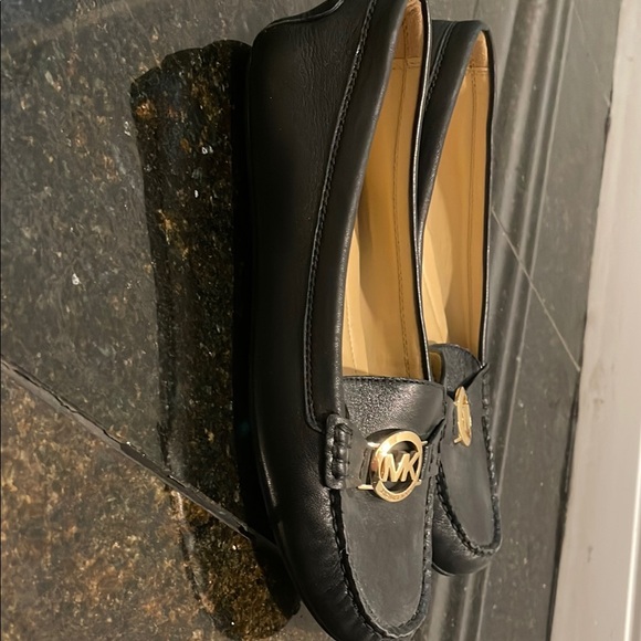 Michael Kors Black Leather Loafers - Picture 3 of 10